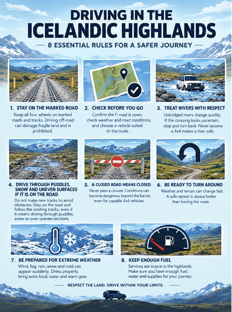 Driving in the Icelandic Highlands — 8 essential rules